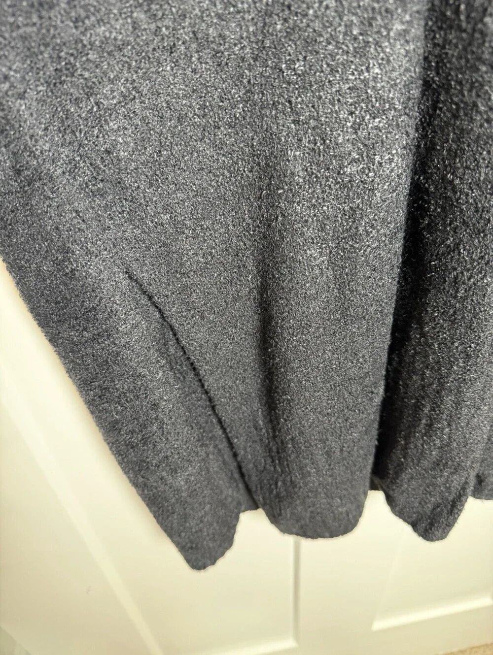 Barefoot Dreams CozyChic Lite Tunic Pullover L/XL Gray Half Zip Side Slits